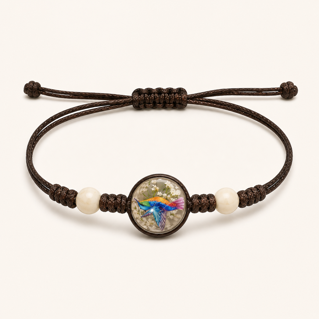 [Pulseras WEB] Pulsera de Hilo Colibrí Encapsulado