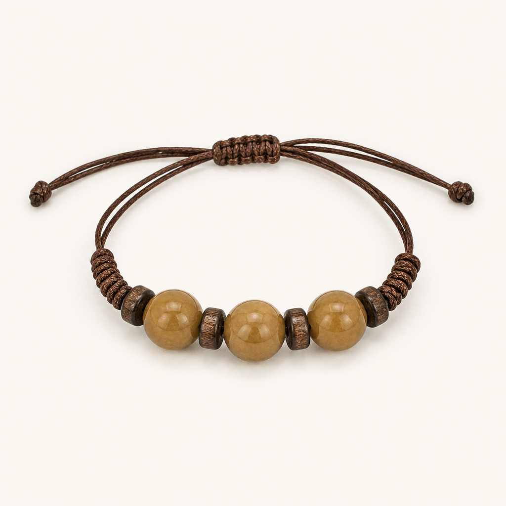 [Pulseras WEB] Pulsera de Hilo Trío Ámbar