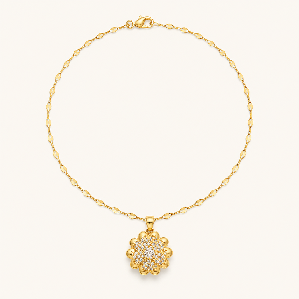 [Gargantilla WEB] Gargantilla Flor Radiante de Circonias